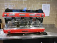 San Remo 3 Group Espresso Coffee Machine, Model IVM310113834, Type 410.3. Comes with European Water Care Water Softener.