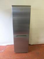 Zanussi Upright Freestanding Fridge Freezer, Model ZRB224NXO. Size H169cm x W56cm x D56cm.