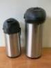 2 x Cresimo Pump Action Thermal Coffee Flasks to Include: 1 x 2.2Lt & 1 x 3Lt. - 2