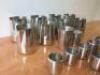 Assorted Lot of 16 Stainless Steel Milk Jugs to Include: 4 x Large, 4 x Medium & 8 x Small. - 2