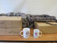 72 x Branded Coffee Republic Mugs to Include: 30 x Large & 42 Medium. NOTE: crates not included.