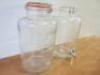 Pair of Kilner Original Clear 8Lt Drink Dispensers with Taps. NOTE: missing 1 x Tap. - 5
