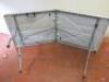 Metal Frame Folding Table with White Plastic Top, Size H73cm x W174cm x D79cm - 2