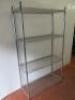 Bigdug Wire Stainless Steel 4 Tier Static Shelving Bay, Size H165cm x W90cm x D45cm. - 3