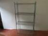 Bigdug Wire Stainless Steel 4 Tier Static Shelving Bay, Size H165cm x W90cm x D45cm. - 4