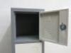 Metal Free Standing Employee Locker with 6 Compartments. Size 180cm x 30cm x 30cm. Comes with 6 x Keys. - 3