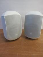 Pair of Apart Mask Series 2 Way Speaker in White, Model MASK6TW.