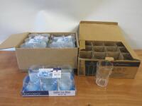 Quantity of Glassware to Include: 5 x Boxed/New Packs of 6 Arcoroc Salto Ice Blue 32cl & 1 x Used Box of 12 Pasabache 41cl.