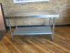 Stainless Steel Prep Table with Shelf Under, Size H90cm x W150cm x D70cm.