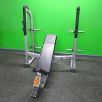 Precor Discovery Series, Olympic Incline Bench, S/N CWB068003.