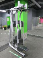 Precor Rear Delt / Pec Fly Weight Machine, Discovery Selectorized Strength Line, S/N CW35325-103.