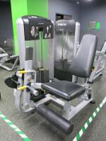Precor Seated Leg Extension Weight Machine, Discovery Selectorized Strength Line, S/N CW35327-104.