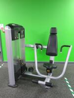 Precor Seated Chest Press Weight Machine, Discovery Selectorized Strength Line, S/N CW35322-103.