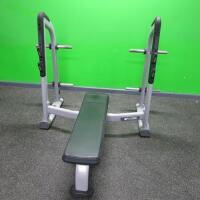 Precor Discovery Series, Olympic Flat Bench, S/N CWB098003.