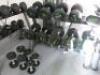 Large Set of 56 x Jordan Urethane Dumbbell Weights with Racks to Include: 9 x Rack Supports, 12 x Weight Cradles & Dumbbell Weights Ranging from 2.5kg-50kg. - 6