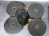 Set of 10 x Jordon Black Rubber Plate Weights to Include: 2 x 25kg / 2 20kg / 2 x 15kg / 2 x 10kg / 2 x 5kg. - 2