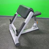Precor Discovery Series, Olympic Seated Preacher Curl Bench, S/N CWB248003.