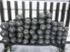 Set of 48 York Dumbbells on Mobile Metal Rack with Anti Lock Bar, Range 1.5Kg to 5Kg. - 3