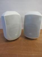 2 x Apart Mask Series 2 Way Speaker in White, Model MASK6TW.
