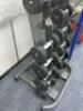 Set of 20 Jordan Dumbbells on Metal Freestanding Rack. Range 1-10kg NOTE: Missing 2 x 8 Kg & 1 x 5 kg. - 6