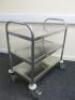 Mobile 3 Tier Stainless Steel Trolley. - 3