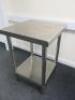 Royal Catering Stainless Steel Prep Table with Shelf Under, Size H86cm x W60cm x D60cm. - 3