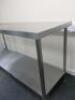 Stainless Steel Prep Table with Shelf Under, Size H90cm x W180cm x D60cm. - 3