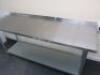 Modena Stainless Steel Prep Table with Back Splash & Shelf Under, Size H90cm x W180cm x D60cm. - 3