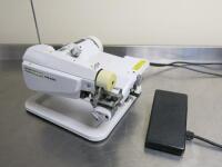 Juki Baby Blind Stitch CM-606 Sewing Machine, S/N 088300. Comes with Foot Pedal & Cover.