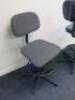 2 x Machinists Height Adjustable Swivel Chairs - 3