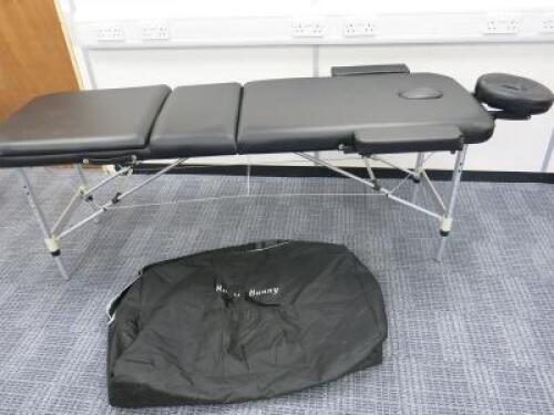 Rocket Bunny Multi Purpose Portable Massage Table with Arm & Head Attachment. Comes with Carry Case.