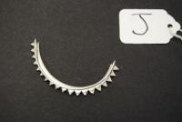 Phine Feminist and Fierce Collection Silver (925 marked) cuff style one piece spike earring.