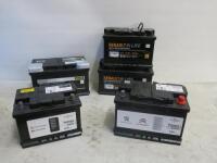 5 x Assorted Car Batteries to Include: 3 x Renault Hi-Life (L3/L4/LB4), 1 x Peugeot Citroen L3D & 1 x Euro Repart LB2.