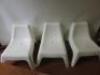 3 x Ikea VSVAGO Outdoor Chair in White.