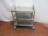 Bourgeat Mobile Stainless Steel 3 Shelf General Purpose Trolley. - 3