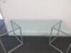 Glass Top Table on Metal Frame Legs, Size H71cm x W180cm x D82cm. No VAT on Lot.   - 7