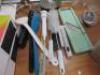 Large Quantity of Commercial & Domestic Kitchen Accessories to Include:Qty of White Crockery & Plastic Rice Bowls, 2 x Plastic Trays, 3 x Large Plastic Mixing Bowls,9 x Assorted Sized Metal Serving Trays, 2 x Mechline Grease Paks, 4 x Assorted Baking Tool - 15