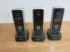 3 x Yealink Cordless IP Dect Phones, Model W52P. Comes with 3 x Hand Sets, 1 x Base Stations & 4 x Power Supplies. - 3