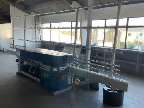 Schiatt Angelo Straight Line Edging Machine, Type FPS12S9, S/N 278 Total Vertical Table Length 5.5m.