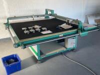 YRGlass (Chinese) 2 Axis Square Glass Cutting Table Model YR1613, Complete with 18 x Glass Scoring Heads, S/N 0510121.