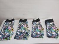 10 x Hatsune Miku Project C.K Fitness Shorts in Assorted Sizes (3 x XL, 2 x L, 2 x M, 3 x SM).RRP £249.90.