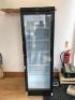 Interlevin Glass Door Upright Display Refrigerator, Model SC381B.