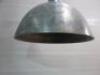 Antiqued Silver Industrial Ceiling Lamp with Metal Chain. Size Lamp 40cm & Chain Length 100cm, Total 140cm. - 4