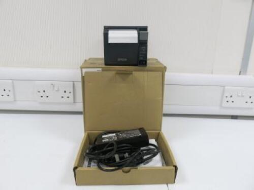 Epson Thermal Printer, Model TM-T7OII. Comes with Original Box, Power Supply, Quick Start Guide and CD Manual.