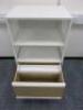 Ikea Bekant Metal Storage Unit In White with Mesh Back/Sides & Drawer. Size H100cm x W61cm x D46cm. - 3