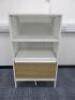 Ikea Bekant Metal Storage Unit In White with Mesh Back/Sides & Drawer. Size H100cm x W61cm x D46cm.