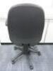 Multi Adjustable Office Swivel Chair with Lumbar Support, Upholstered in Black Hopsack on Black Base. - 3