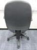 Multi Adjustable Office Swivel Chair with Lumbar Support, Upholstered in Black Hopsack on Black Base. - 3