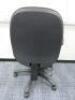 Multi Adjustable Office Swivel Chair with Lumbar Support, Upholstered in Black Hopsack on Black Base. - 3