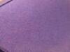 4 x Arper Breakout/Meeting Chair Upholstered in Purple Sack Cloth on Metal Frame. - 8